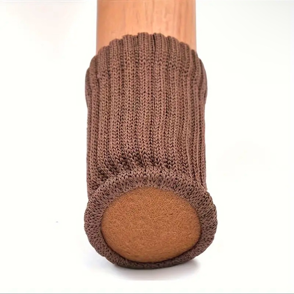 Furniture Socks, NEW, 24 pcs., Floor Protectors, Brown, Cloth